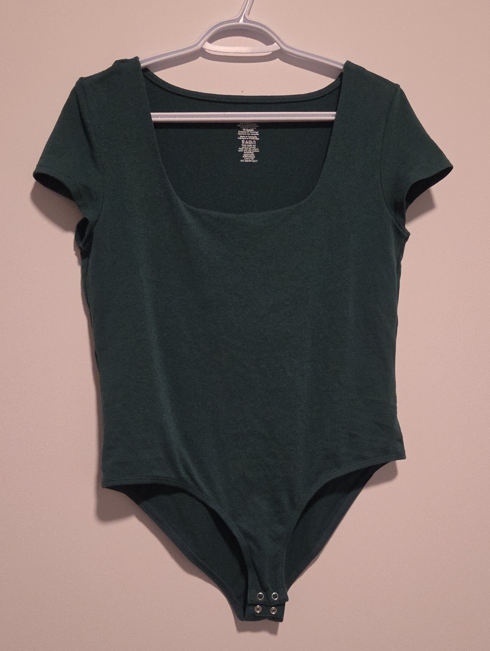 George Dark Green Scoop Neck Short Sleeve Bodysuit